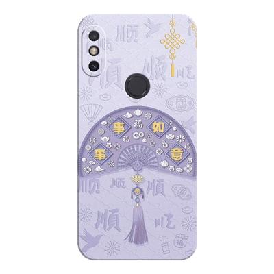 适用小米6x中国风手机壳送挂绳