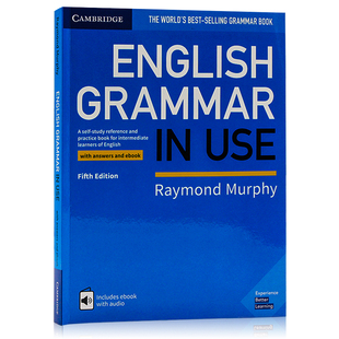 English Grammar in Use 第五版剑桥语法蓝宝书中级版 英文原版语法书正版现货 初中高中英语GrammarInUse