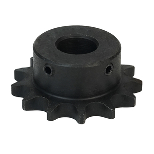 08B链轮4分16/17/18/19齿/T 成品孔45钢发黑凸台 适用08B传动链条