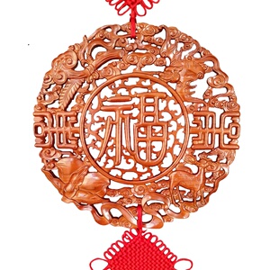 桃木中国结挂件客厅吉祥招财乔迁