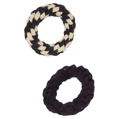 M2ka麻花编织高弹力发圈女可拉40cm皮筋女扎头不伤发气质头绳