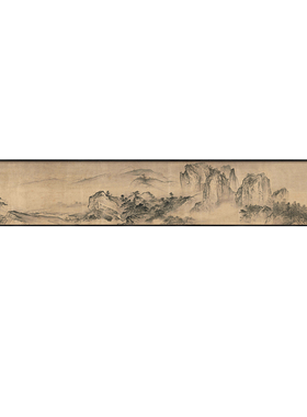 宋代美学山水挂画长条画氛围灯画