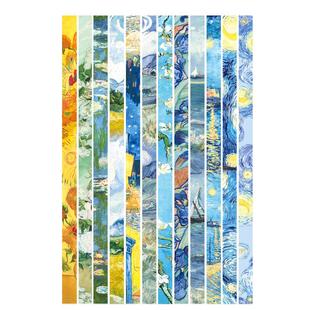 大角色星星条追光序章梵高油画风幸运星叠纸双面双色印花高级感盒装六百条网红创意古典文艺手工叠星星专用纸