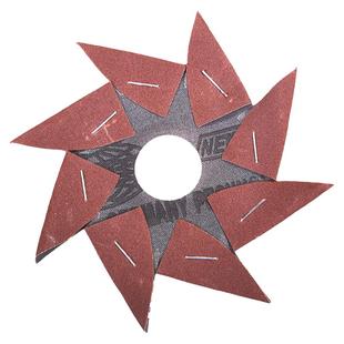 犀利461八角砂纸4寸打磨耐磨八瓣砂纸根雕木雕缝隙打磨6寸砂布片