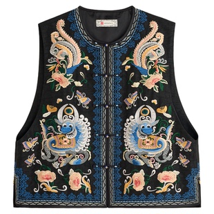 宫小妍【香云纱·龙凤穿莲】新中式琥珀流光马甲5062109