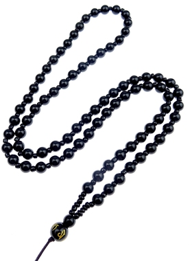 6mm黑曜石圆珠链包邮吊坠挂绳