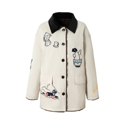 「heris」日常收集刺绣双面棉服