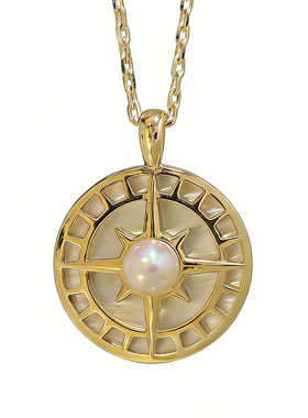 ins风18K金时尚轻奢吊坠