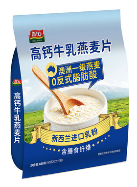 智力880g牛奶麦片/芝麻糊/豆奶粉