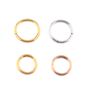 1.0/1.2细款钛钢闭口无缝女男pa环穿刺鼻环情侣防过敏耳圈欧美新