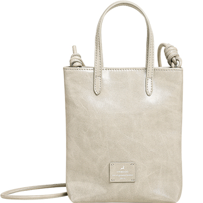 妙迪轻便真皮手拎包大容量手机包