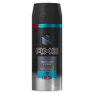 axe ice chill deodorant body spray凌仕男士香氛身体除臭剂喷雾