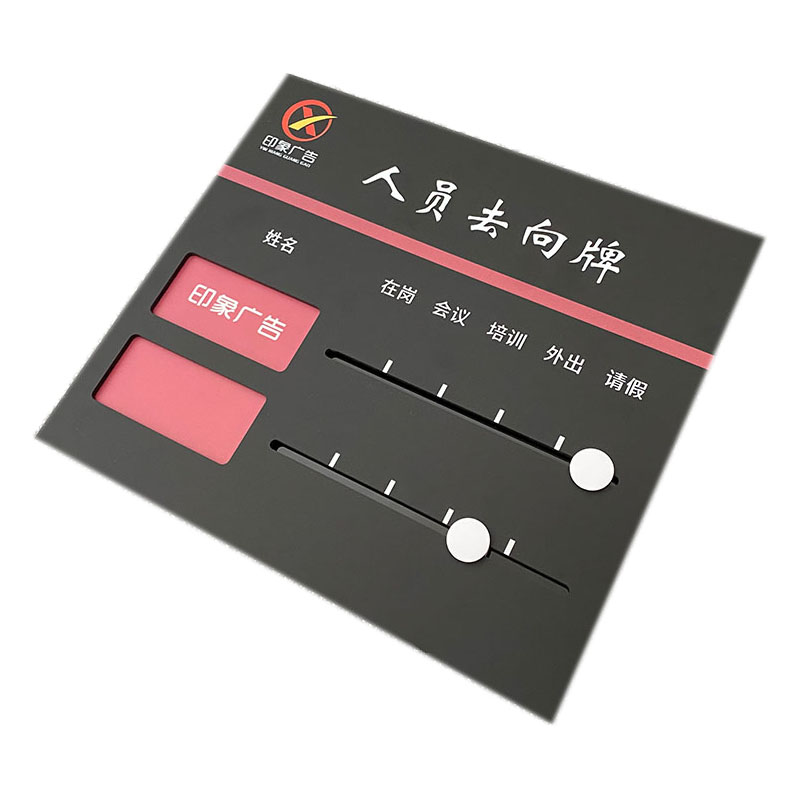 去向牌科室牌可更换一览表亚克力