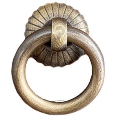 拉手纯铜抽屉单孔家具新中式