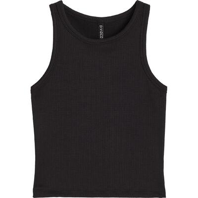 HM女装背心春季修身罗纹窄边舒适内搭打底短上衣1206248