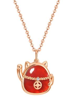 【财源滚滚】招财猫项链