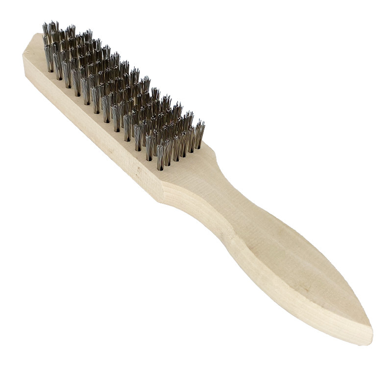 不锈钢丝刷除锈打磨抛光清洁硬毛刷多功能工业长柄铁刷子鱼刷子