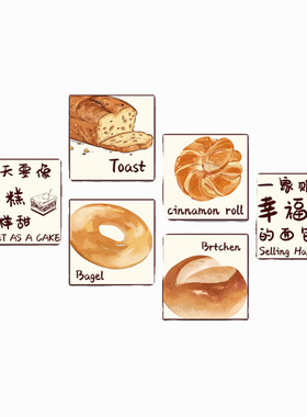 蛋糕店墙面装饰烘焙店甜品壁画
