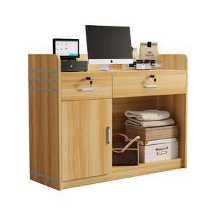 收银台柜台简约现代小型服装店便利店母婴店店铺吧台桌前台接待台