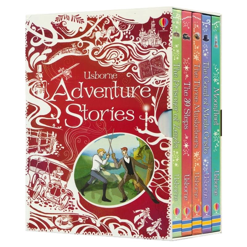 Usborne Adventure Stories Gift Set 尤斯伯恩 冒险故事礼品套装 英语绘本 桥梁书 课外读物 英文原版进口儿童图书