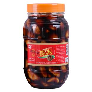 广西酱油泡蒜腌制蒜头腊八蒜夏天下饭咸菜即食农家酱菜泡大蒜500g