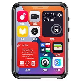 全面屏mp3随身听学生版mp4蓝牙高中生专用触摸屏p3播放器小说神器