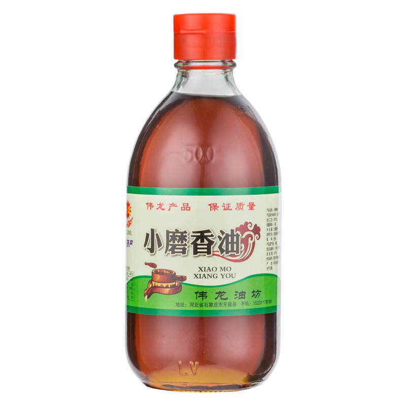 小磨香油纯正正宗石磨黑芝麻油商香油