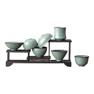 天青汝窑主人杯个人专用客杯高档茶杯套装陶瓷功夫茶具喝茶品茗杯