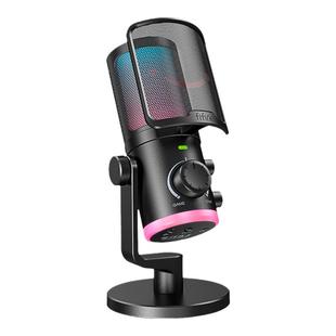 fifine游戏麦克风电竞直播录音USB电脑台式笔记本语音降噪话筒AM6