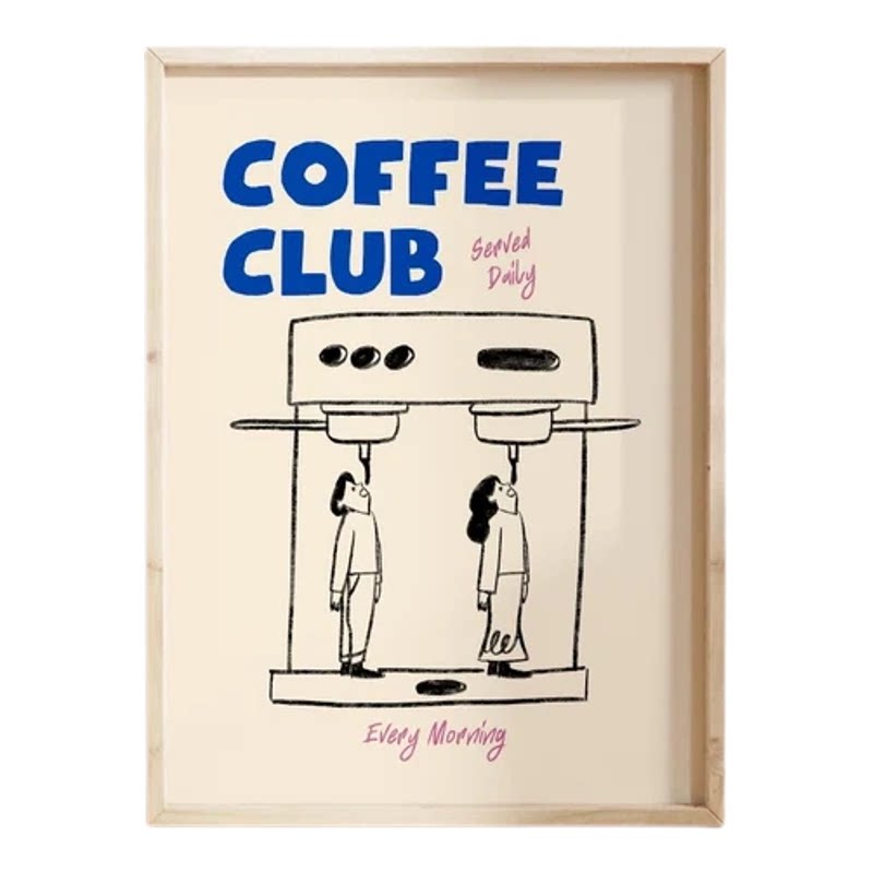 装饰画有框挂画墙壁酒吧咖啡厅coffee海外直邮咖啡廳裝飾畫ins风