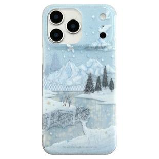 由里公园ins冬日氛围感冰川雪花麋鹿插画17适用17pro苹果17ProMax手机壳iPhone16全包14新款16Promax保护套女