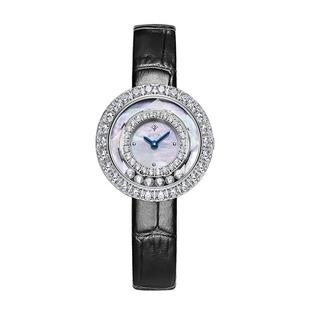 格雅手表女款轻奢小众女士手表满钻时来运转腕表品牌十大女表礼物