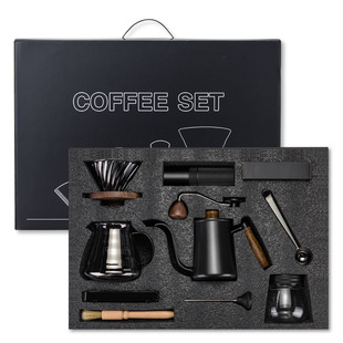手冲咖啡壶套装手磨咖啡机手摇手冲壶咖啡研磨器具滤杯全套咖啡机