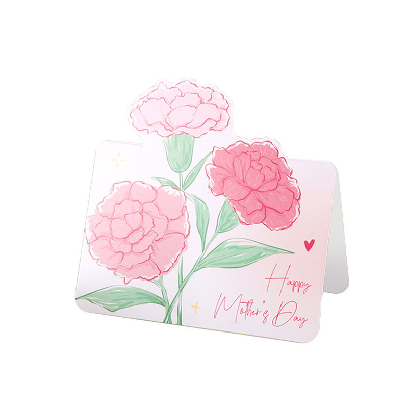 母亲节手写祝福语创意花朵留言卡