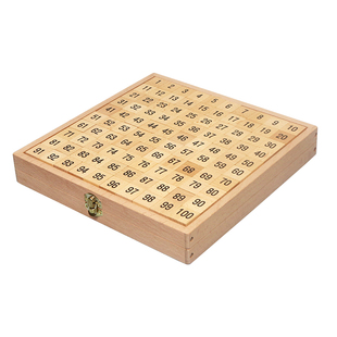 百数板蒙氏数学思维教具认数字积木1-100拼音识字多功能益智教具