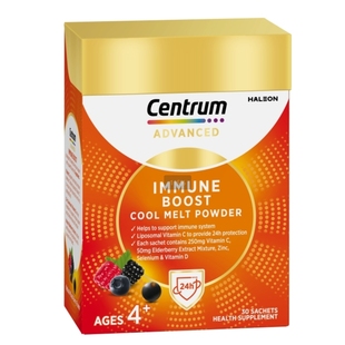 Centrum善存海外免疫闪溶粉接骨木莓儿童多维脂质体5包/盒尝鲜装