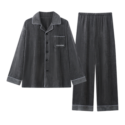 男士睡衣秋冬季新款长袖轻便保暖