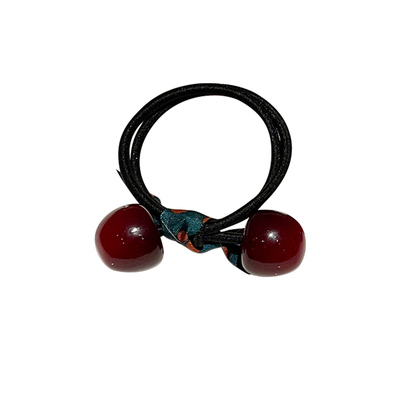 红色樱桃发圈头绳女简约气质皮筋