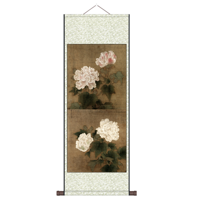 李迪芙蓉花鸟画摄影背景装饰挂画丝绸卷轴画国画茶楼壁画定制玄关