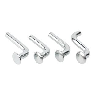 铁镀锌货架安全销子 S型带耳扁圆头插销 平头轻中重型货架7字销L