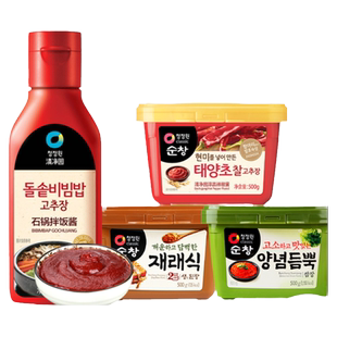 清净园石锅拌饭酱韩式清园进口韩国辣椒酱甜辣酱包饭酱大酱拌面酱