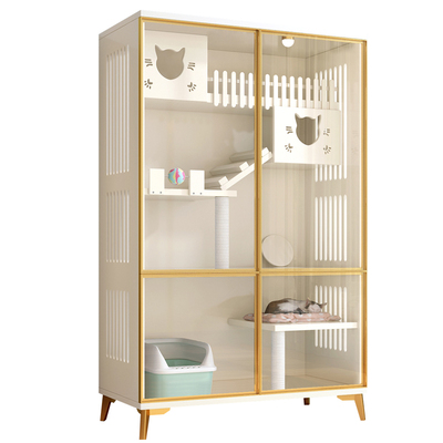 实木猫别墅猫笼子超大号双层三层