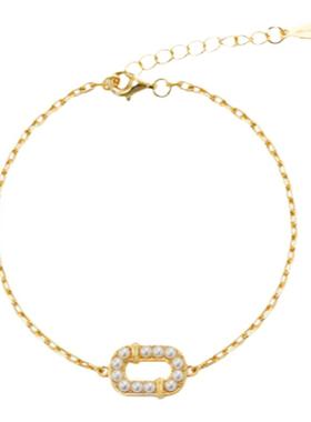 Neverfarr环扣许愿珍珠手链