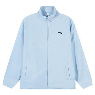 安踏男童外套中大童天蓝色开衫2026年春季新款保暖内胆摇粒绒上衣