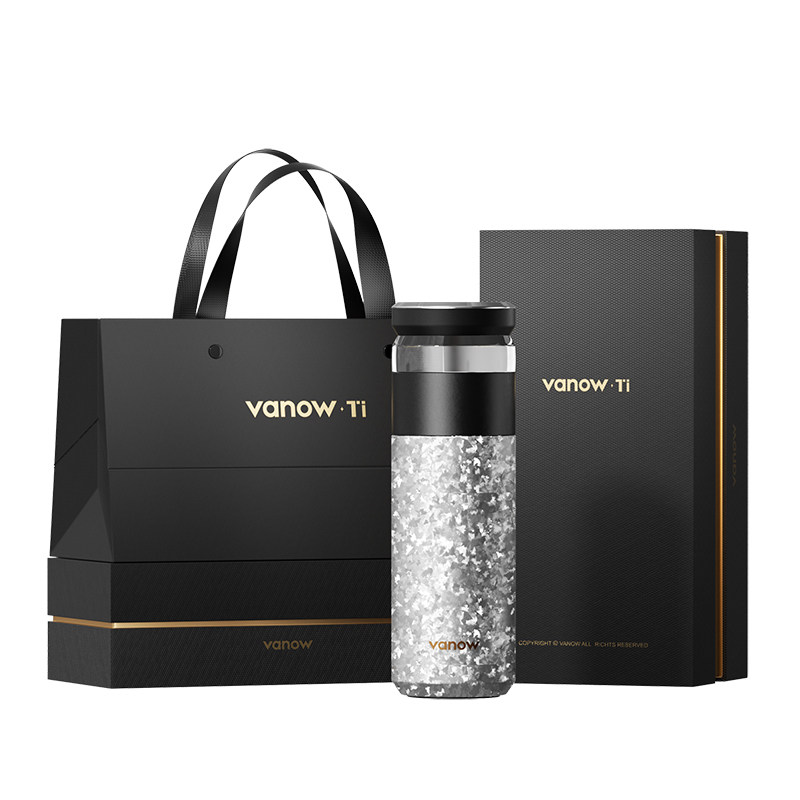 Vanow纯钛茶水分离保温杯送男友