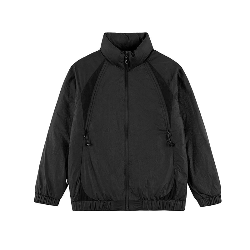 黑劲大码男装飞行员立领棉服