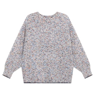 studio CLIP 毛衣女2025冬季新款混色休闲时尚圆领长袖上衣580049