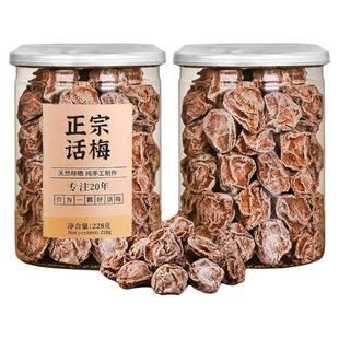 正宗九制话梅泡水酸梅干孕妇梅子零食盐津潮汕蜜饯酸甜青梅葡萄