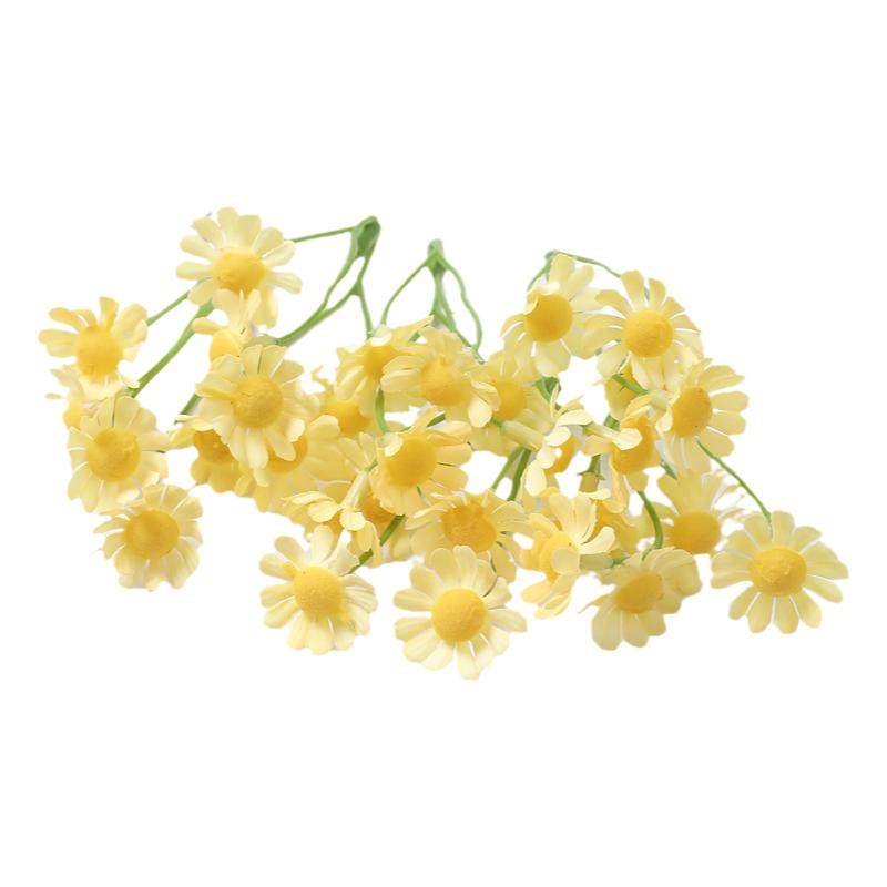 田园小雏菊仿真 雏菊花朵向日葵小束塑料假花绢花diy花环装饰摆件