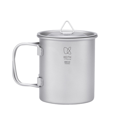 纯钛水杯轻量便携户外野营钛杯